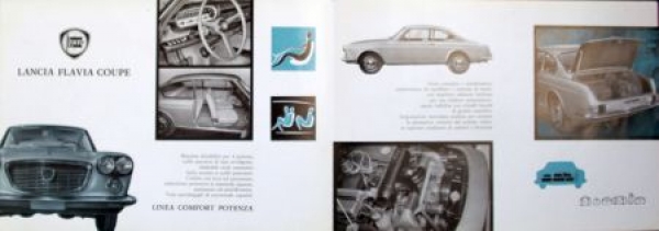 Lancia Flavia Coupe Modelprogram 1962 Carbrochure (6313)